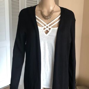 Black cardigan